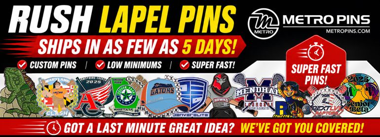 RUSH PINS by Metro Pins!